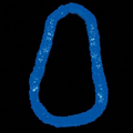 Blue Plastic Leis (1"x34")